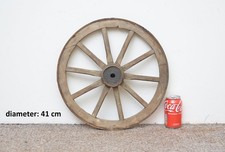 Vintage old wooden cart wagon wheel / 41 cm - FREE DELIVERY