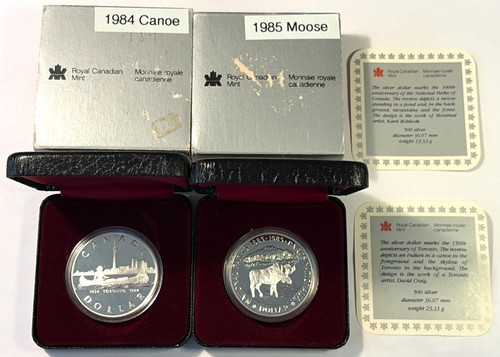 1984 canoe 1985 - canoe, &