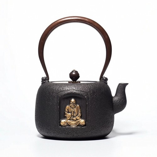 Cast iron teapot traditional - cast,