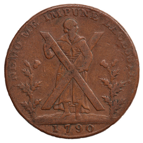1790 edinburgh halfpenny - 1790,