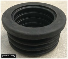 55mm x 40mm Rubber Soil Pipe Boss Adaptor Reducer for Tees & Strap Bosses etc...