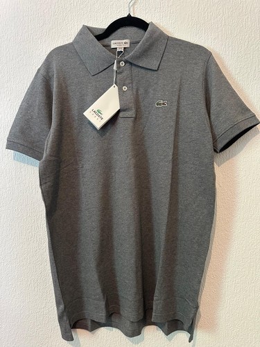 Lacoste men grey solid polo - lacoste,