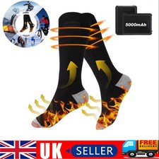 Electric Heated Socks,Rechargeable 5V 5000mAh Battery Unisex Winter Foot Warmer.