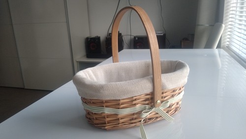 Woven wicker basket - woven,