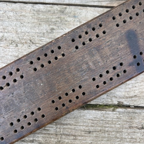 Vintage wooden cribbage - vintage,