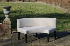 Andrew Martin Circular Fabric Bench – Ex Display - RRP £1395