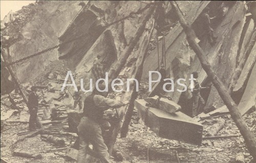 Vintage postcard quarry - postcard,