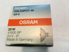 Osram Halospot 48 20W 24V G4 8° Silver 41930 SP HALOGEN Reflector Lamp Germany