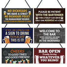 Funny Bar Signs And Plaques
