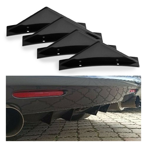 Glossy bumper rear - 4x, black