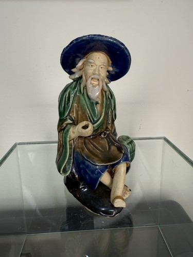 Antique chinese pottery mudman - antique,