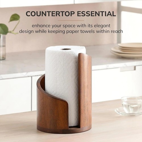 Spiral wood paper towel holder - paper,