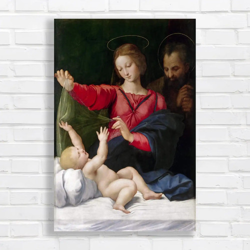Virgin and child with saint - child,