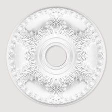 Ceiling Rose Polyurethane Resin – Quality Decorative 'Eleganza Echo' Dia 46cm