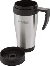Thermos Thermocafe Steel Travel Mug Tea Coffee Thermal Drink Cup Slide Top 400ml