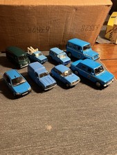 7 Vintage Telecoms/utility Toy Cars Sólido Norev Lledo Renault 4 5 Lada Vaz