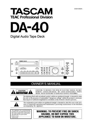 User manual for - user,