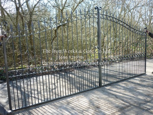 Heavy with posts driveway - #,