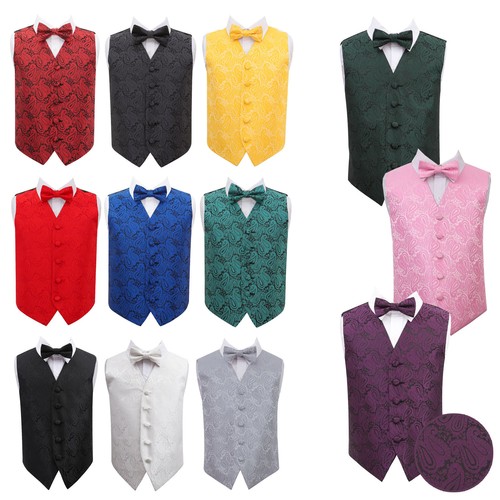 Boys waistcoat bow tie set - bow,