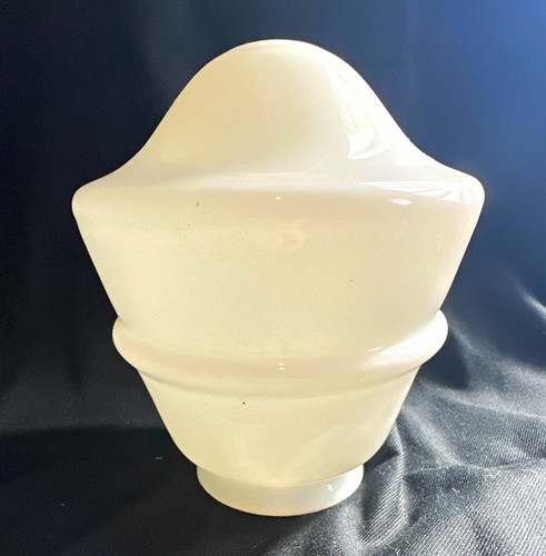 Vintage art deco milk glass - art,