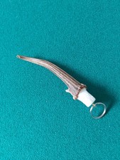 Key Ring made with real Muntjac deer antler, arts and crafts taxidermy