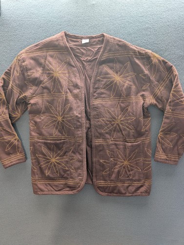 Zara brown quilted jacket - quilted,
