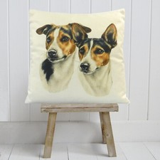 Jack Russell Terrier Dog Cushion Cover Decorative Animal Watercolour Print Gift
