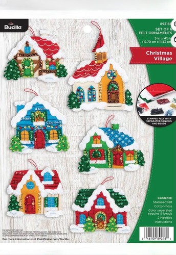 Bucilla christmas village felt - village,