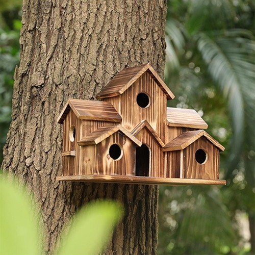 Hangable birdhouses hole - hangable,