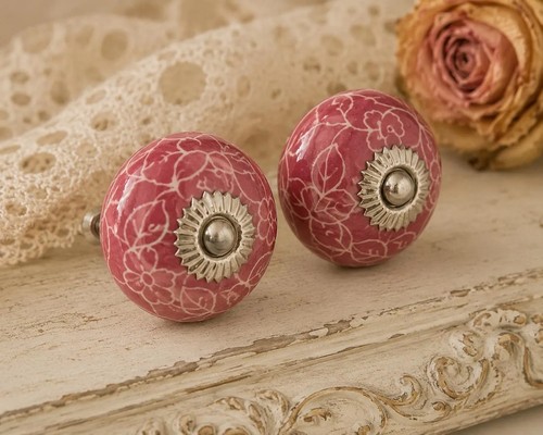 Cerise white floral - white,