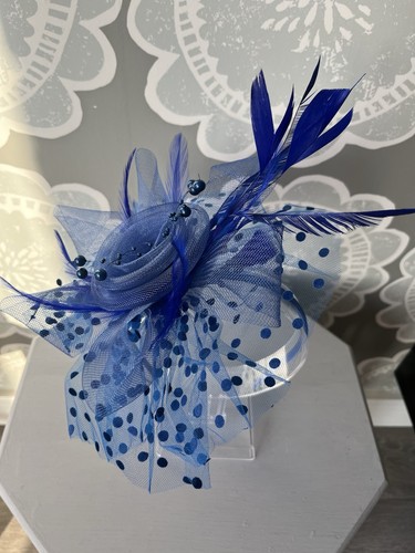 Royal blue fascinator new - fascinator,
