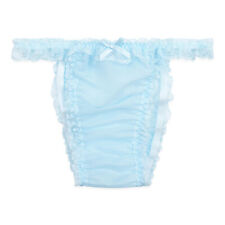 Frilly Lace Sissy Sheer Tanga Knickers Briefs Panties Size S to XXL