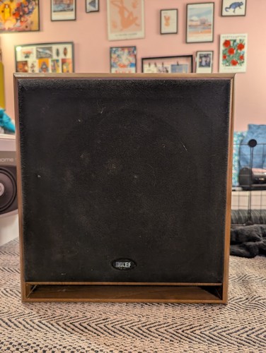 Kef 200w subwoofer - c4, wooden