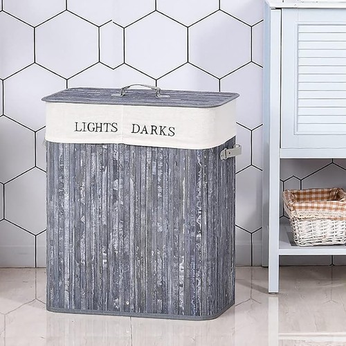 Large laundry basket - basket, lights
