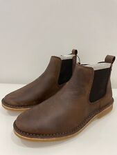 JACK & JONES Leo Suede Chelsea Boots UK 6 EU 40 Brown Leather RRP £65
