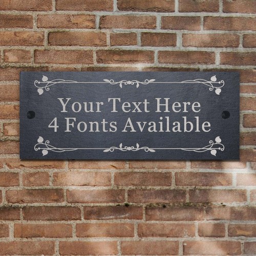 Personalised rustic slate - personalised,