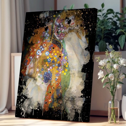 Gustav klimt water canvas wall - klimt,