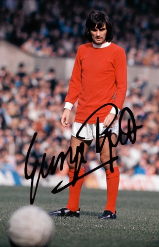 George best signed 6x4 - best, photo