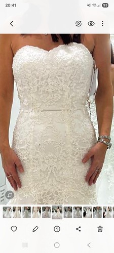 Wedding dress with veil - with,