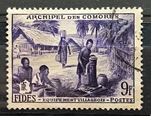 Comoro islands 1956 9f - islands,