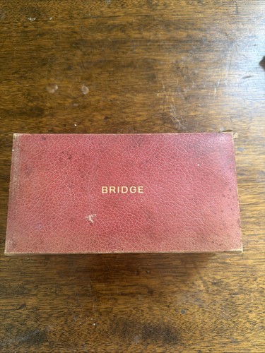 Vintage bridge card case red - bridge,