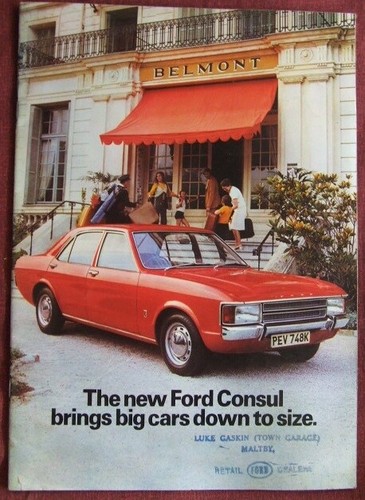 Ford consul 1972 sales - ford, consul.