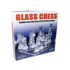 GLASS CHESS BOARD TRADITIONAL