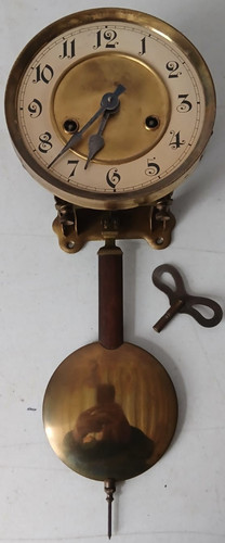 Vintage wall clock movement - wall,