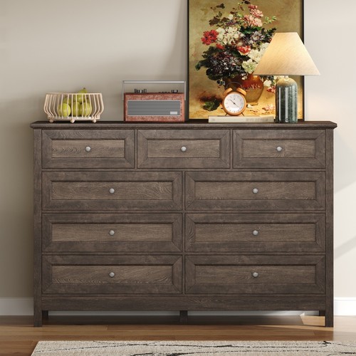 Wood rustic storage dresser - storage,