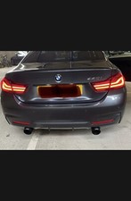 2 GLOSS BLACK CARBON FIBRE AKRAPOVIC EXHAUST TIPS 4.5” BMW F32 F33 F36 435i 440i