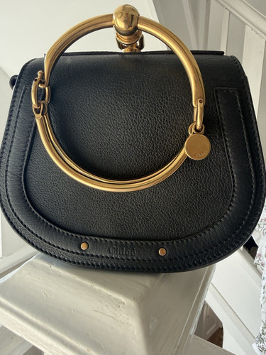 Chloé nile black leather - black,