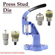 Press Stud Die Set 10mm-20mm for Blue Hand Press Machine Fabric Rivet Snap Tool