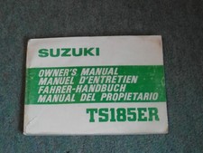 GENUINE SUZUKI TS185ER OWNER'S