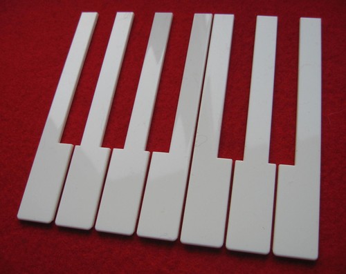 Piano keytops white one - -,